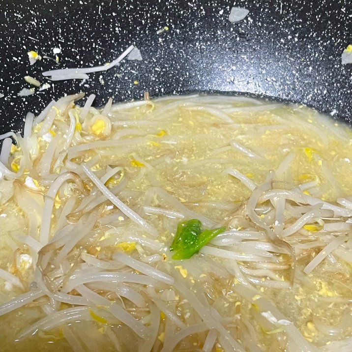 もやしの卵とじ(中華)
